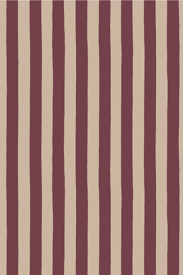 MHP-063-066 Medium Hand Pained Stripe Roll II Wallpaper by Josephine Munsey