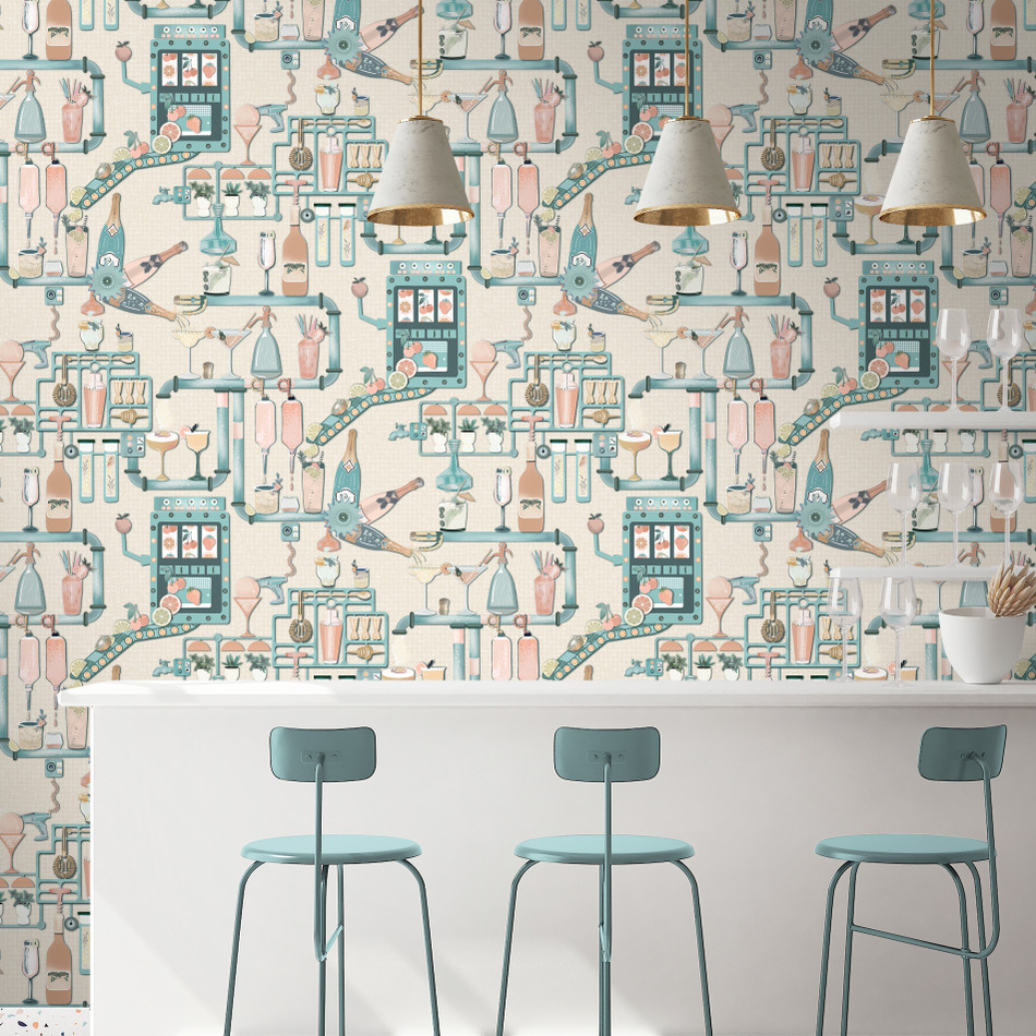 BMGI006/05B Liquid Lab Summer Breeze Wallpaper by Brand McKenzie