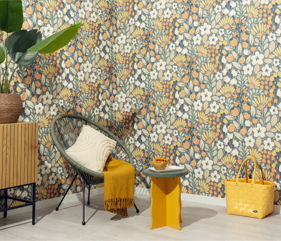 10518-08 La Terrasse Jardin Poetique  Wallpaper by Erismann