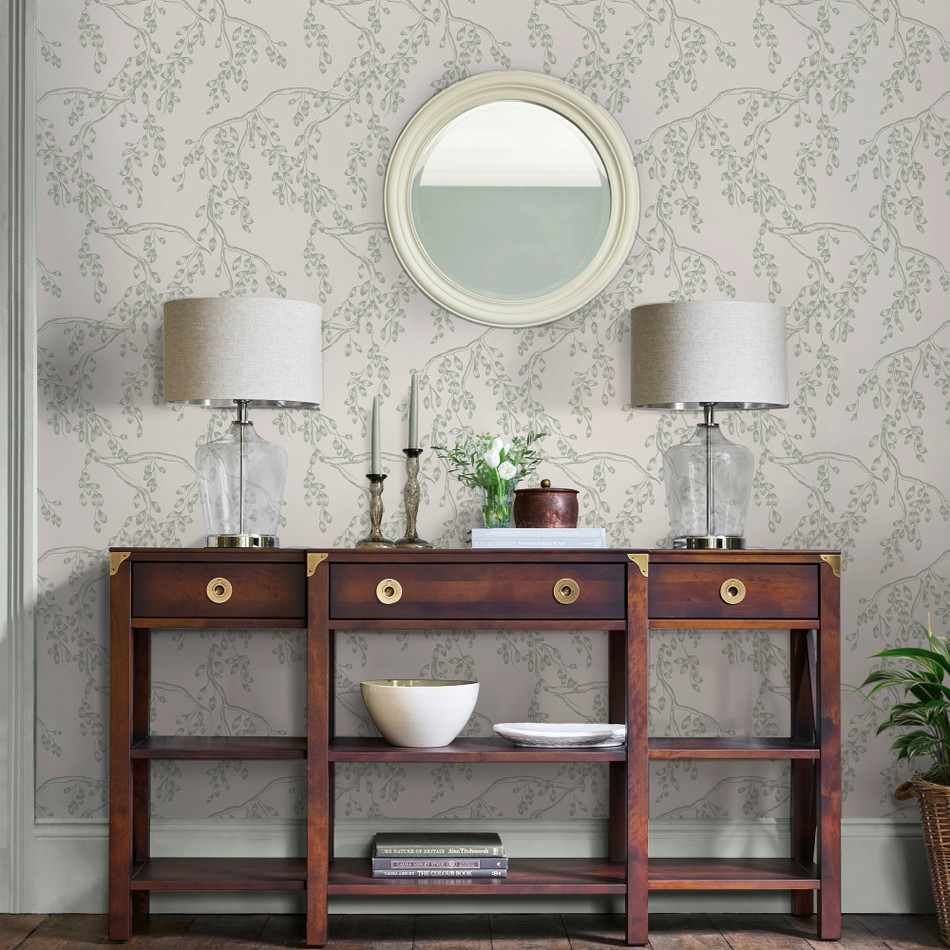 140333 Rainham Willow Wallpaper by Laura Ashley 140333 Rainham Willow Wallpaper by Laura Ashley
