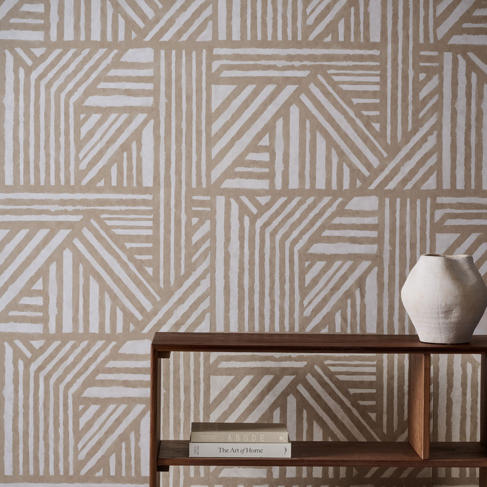 113326 Crater Defined Momentum Sandstone Wallpaper by Harlequin