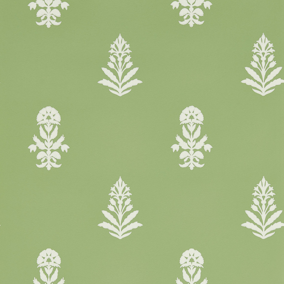 217465 Dabu Curios Botany Green Wallpaper by Sanderson