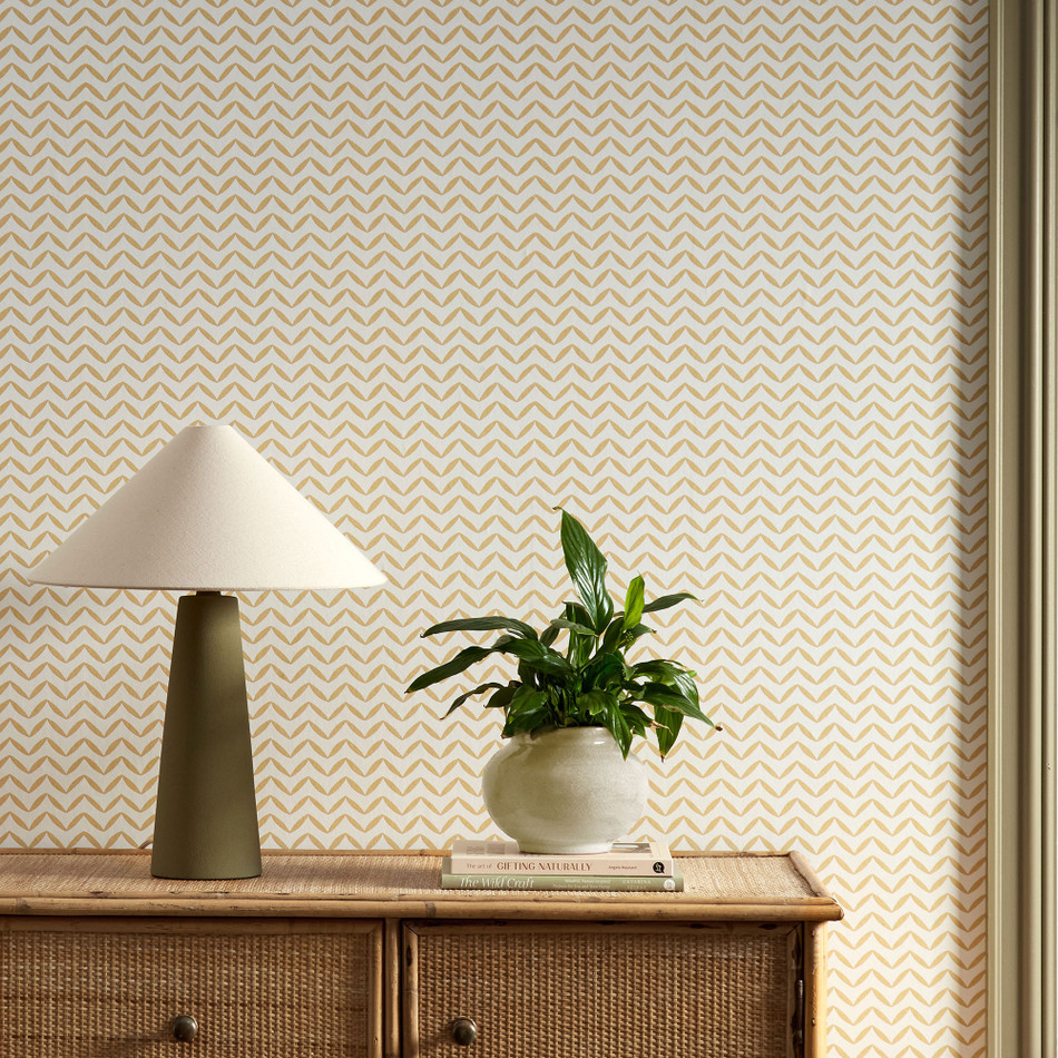 113275 Sapling Oakham Honey Wallpaper by Scion
