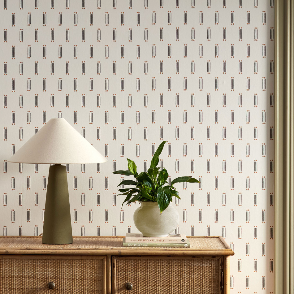 113279 Matchsticks Oakham Slate Wallpaper by Scion