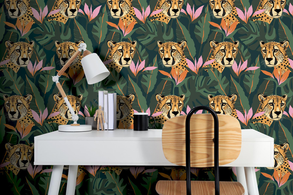 100371AH Jungle Leopard by Wallpaper by Arthouse
