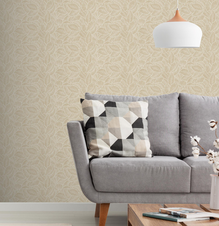 100413AH Leaf Print by Wallpaper by Arthouse