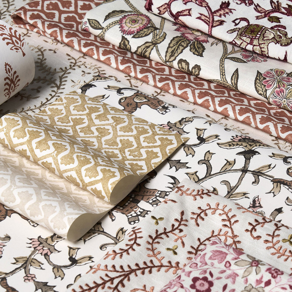 F1810/01 Kalpa Indira Antique Fabric by Clarke and Clarke