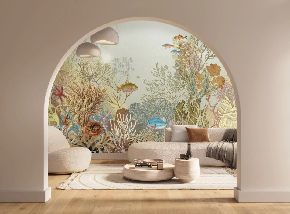 SEAS201540309 Aquarium Seaside Large Wallpanel by Casadeco