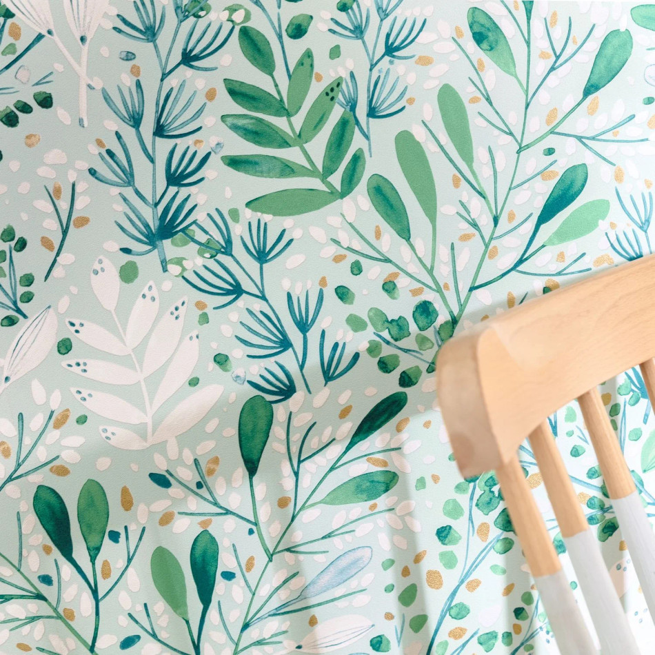 KBO101697672 Green Life Joy Kitchen Box Wallpaper by Caselio KBO101697672 Green Life Joy Kitchen Box Wallpaper by Caselio