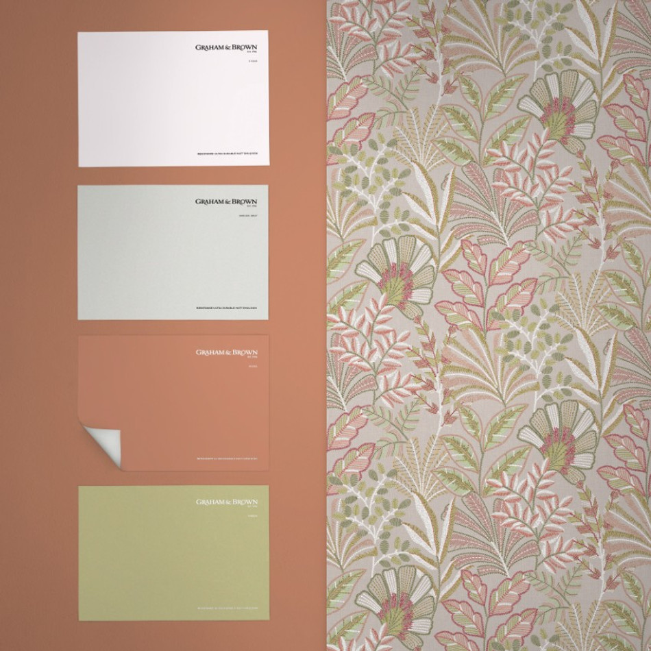 142323 Vendura Weave Pink Wallpaper by Graham & Brown