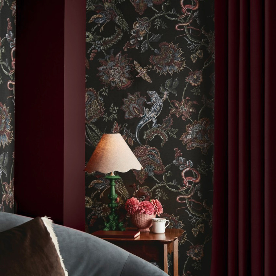 143235 Eternal Weave Black Wallpaper by Graham & Brown