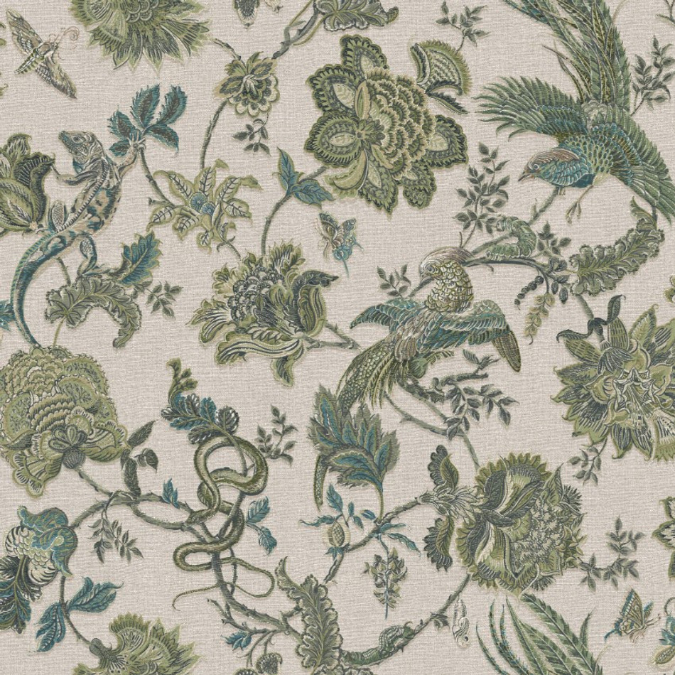 143239 Eternal Weave Sage Wallpaper by Graham & Brown