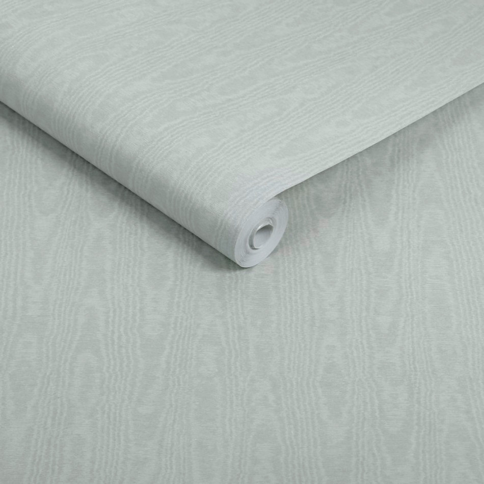 142360 Moire Duck Egg Wallpaper by Graham & Brown