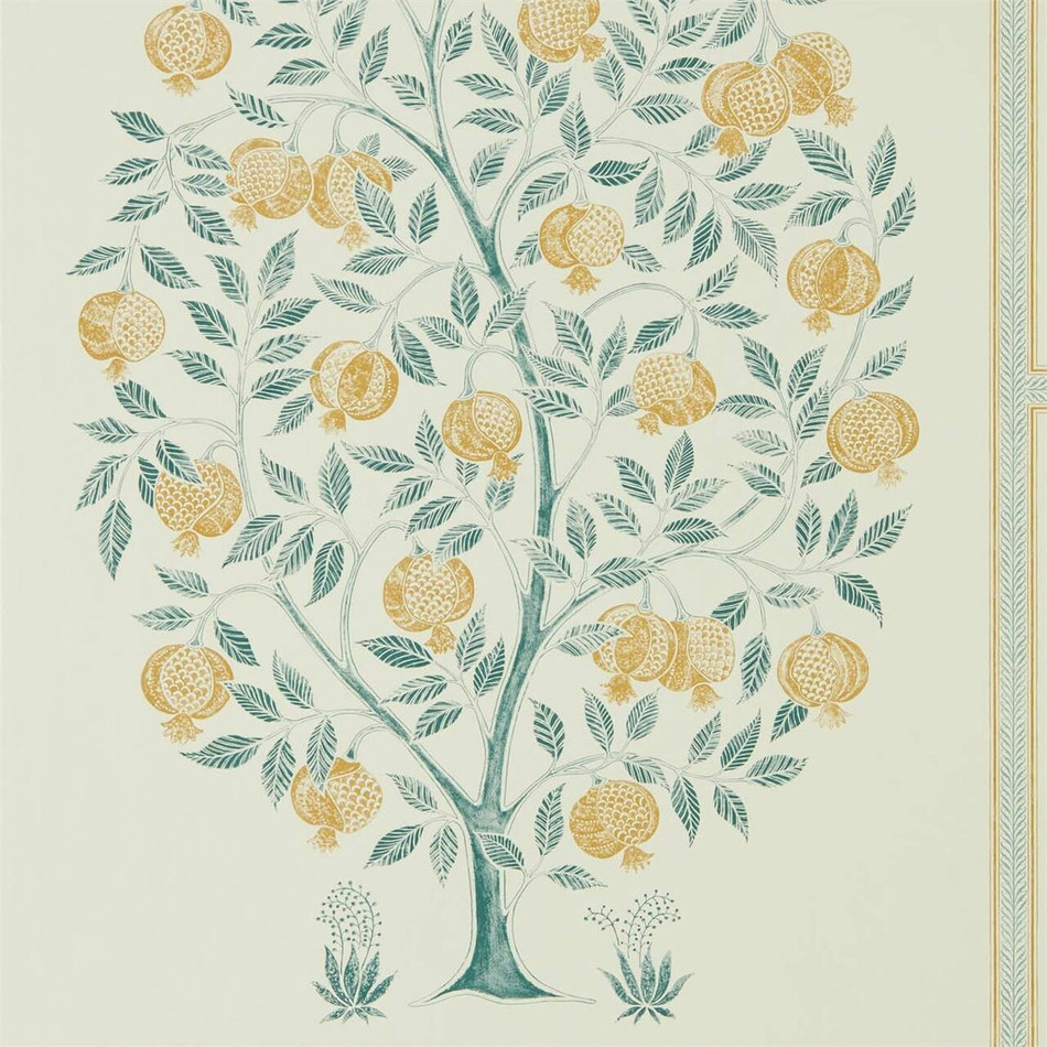 216792 Anaar Tree English Grey-Woad Caspian Wallpaper by Sanderson