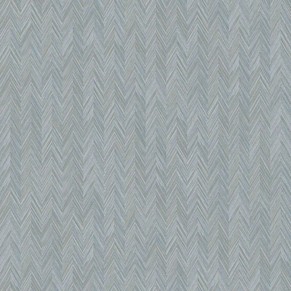 Brushed Herringbone Wallpaper Blue - 17 Patterns