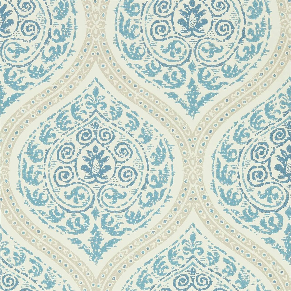 216754 Madurai Indigo Caspian Wallpaper by Sanderson