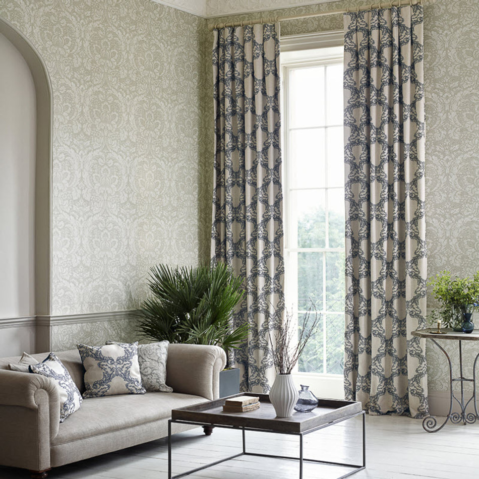 Courtney Wedgwood Chiswick Grove Wallpaper by Sanderson