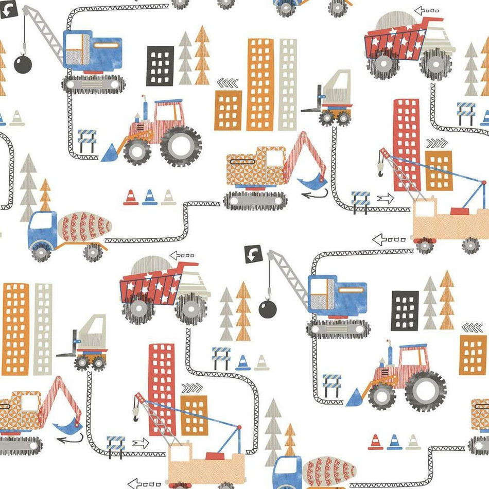 G78361 Construction Tiny Tots 2 Wallpaper by Galerie