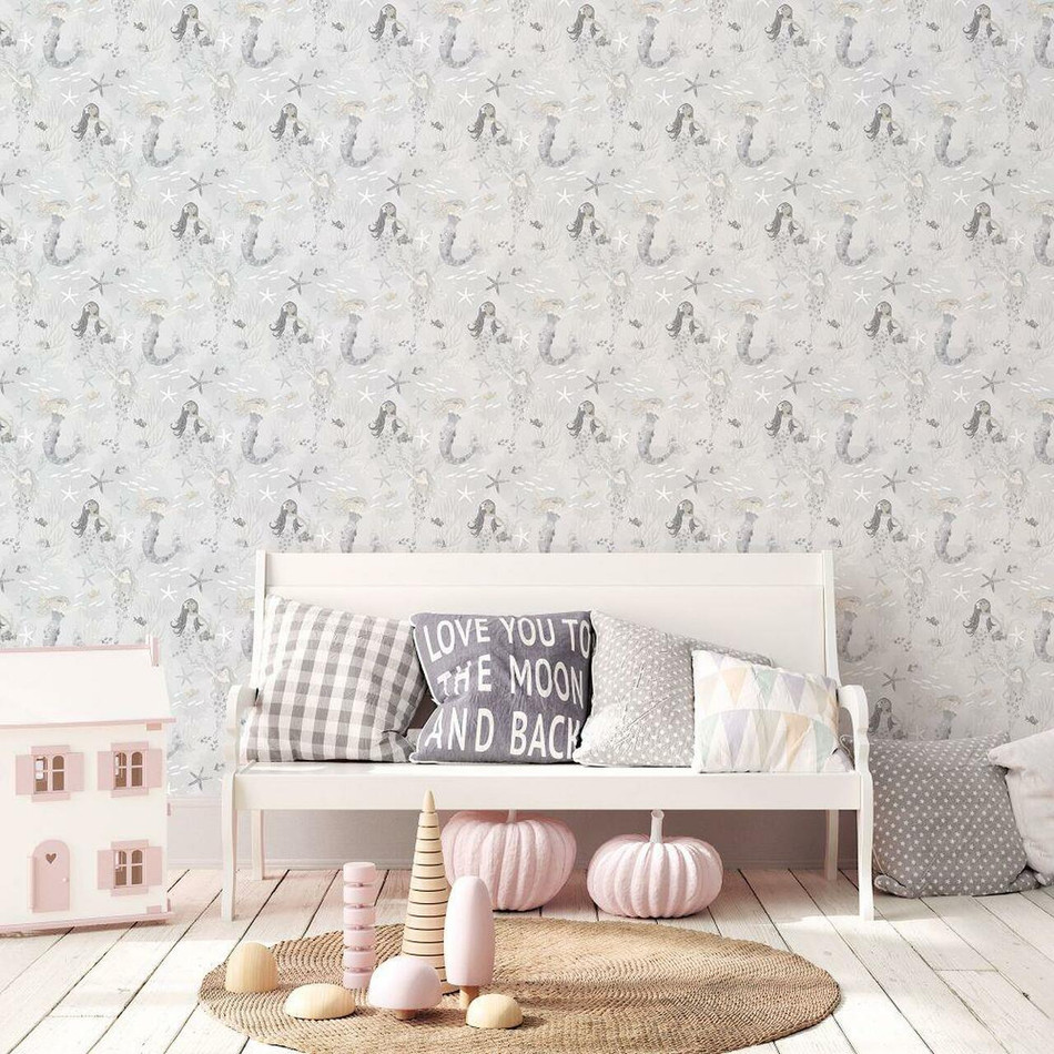 G78389 Mermaids Tiny Tots 2 Wallpaper by Galerie G78389 Mermaids Tiny Tots 2 Wallpaper by Galerie