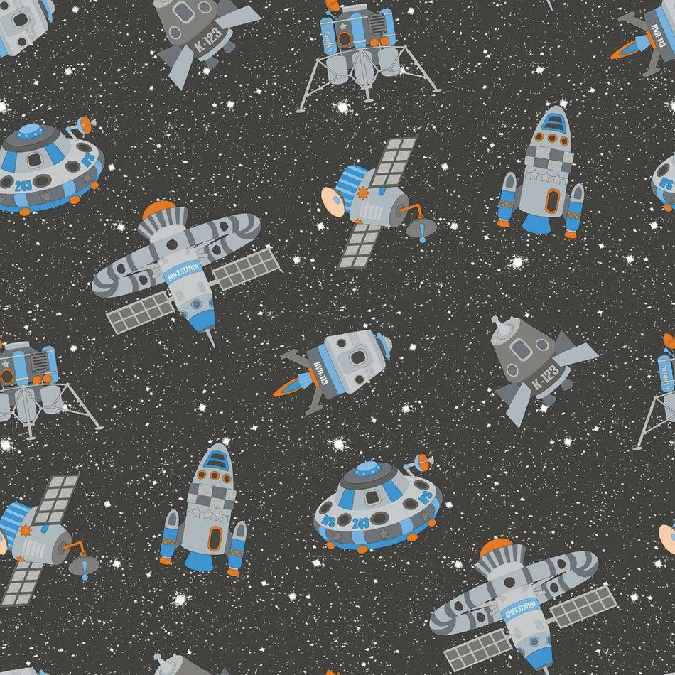 G78410 Spaceships Tiny Tots 2 Wallpaper by Galerie