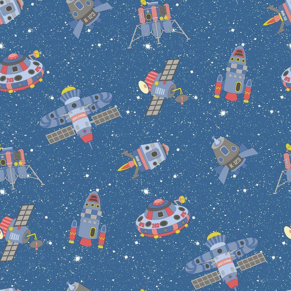 G78411 Spaceships Tiny Tots 2 Wallpaper by Galerie