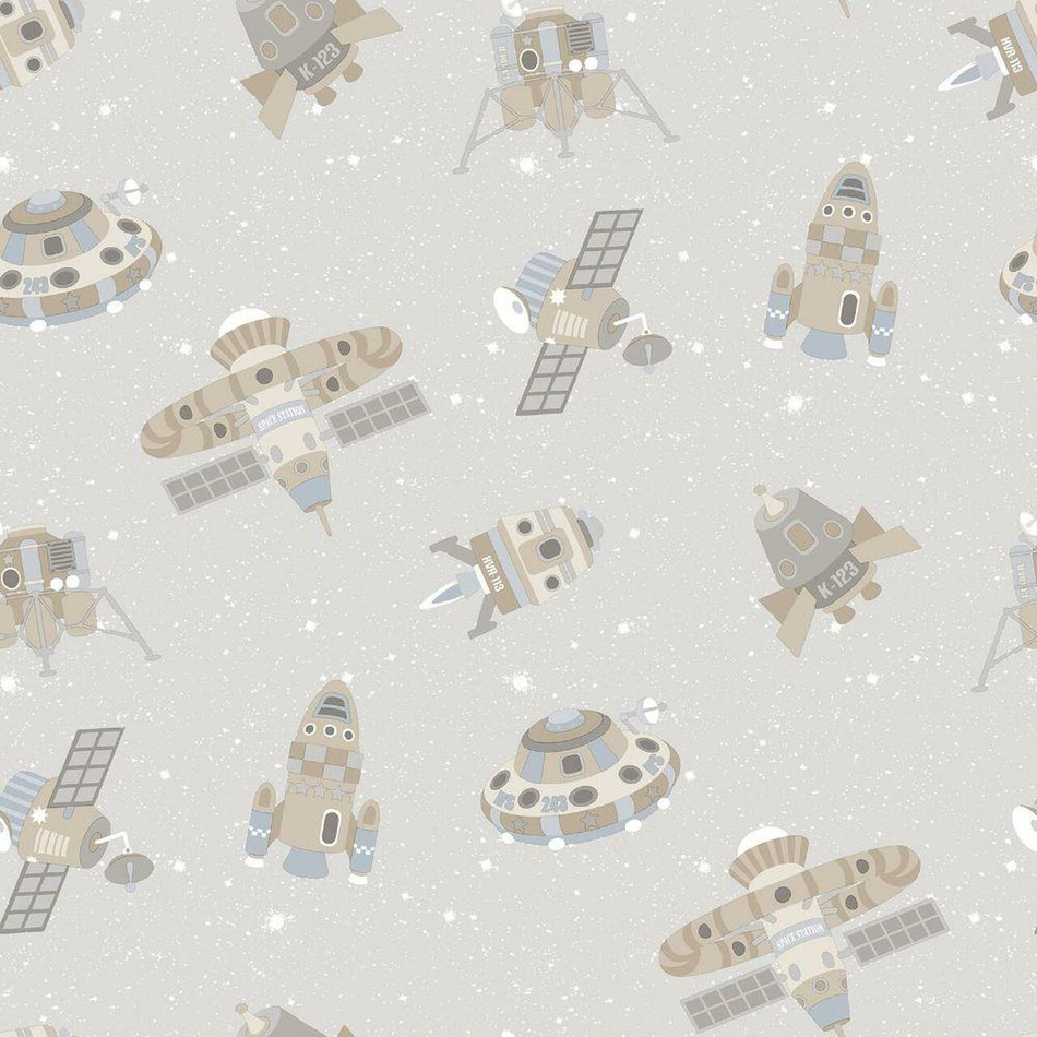 G78412 Spaceships Tiny Tots 2 Wallpaper by Galerie