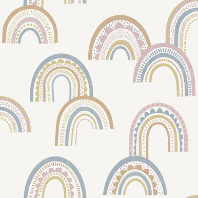 Boho Rainbow Vector Seamless Pattern Hand Drawing Stock Vector   Illustration of brown element 206428955