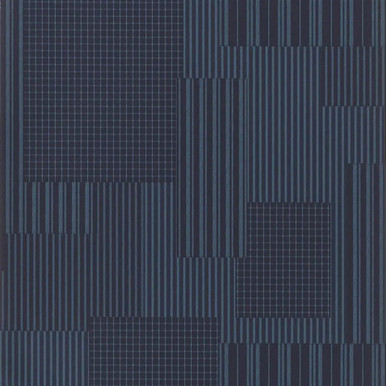 PRL5004/01 Rivington Patchwork Signature Loft Indigo Wallpaper by Ralph  Lauren