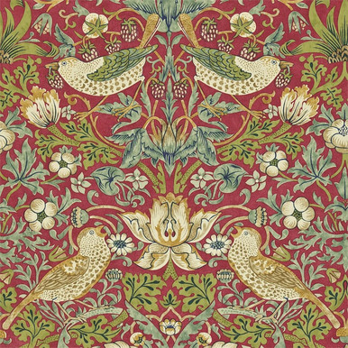 212563 Strawberry Thief Archive II Wallpaper by Morris & Co