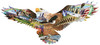 SUNSOUT INC - As the Eagle Flies - 600 pc Special Shape Jigsaw Puzzle by Artist: Lori Schory - Finished Size - MPN# 95421
