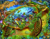 SUNSOUT INC - Sea Turtle World - 1000 pc Jigsaw Puzzle by Artist: Lewis T. Johnson - Finished Size 20" x 27" - MPN# 39286