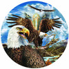 SUNSOUT INC - 13 Eagles - 1000 pc Round Jigsaw Puzzle by Artist: Steven Michael Gardner - Finished Size 26" rd - MPN# 46591