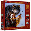 SUNSOUT INC - O Spirit of the Wolf - 500 pc Jigsaw Puzzle by Artist: Paul Calle - Finished Size 19" x 19" - MPN# 49718