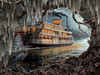 SUNSOUT INC - Night on the River - 1000 pc Jigsaw Puzzle by Artist: Roberta Wesley - Finished Size 20" x 27" - MPN# 51004 SUNSOUT INC - Night on the River - 1000 pc Jigsaw Puzzle by Artist: Roberta Wesley - Finished Size 20" x 27" - MPN# 51004