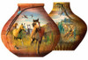 SUNSOUT INC - Southwestern Pots - 1000 pc Special Shape Jigsaw Puzzle by Artist: Roberta Wesley - Finished Size 38" x 25" - MPN# 95449