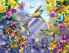 SUNSOUT INC - Butterflies Hummingbirds - 300 pc Jigsaw Puzzle by Artist: Lori Schory - Finished Size 18" x 24" - MPN# 34919