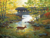SUNSOUT INC - Rock Creek Crossing - 500 pc Jigsaw Puzzle by Artist: Persis Clayton Weirs - Finished Size 18" x 24" - MPN# 51979
