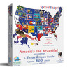SUNSOUT INC - America the Beautiful - 1000 pc Special Shape Jigsaw Puzzle by Artist: Joseph Burgess - Finished Size 34.75" x 27" - MPN# 95995