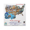 SUNSOUT INC - Wild America - 600 pc Special Shape Jigsaw Puzzle by Artist: Cynthie Fisher - Finished Size 34.75" x 27" - MPN# 96041