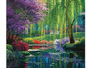 SUNSOUT INC - Willow Pond - 300 pc Jigsaw Puzzle by Artist: Charles White - Finished Size 21" x 24" - MPN# 48516