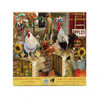 SUNSOUT INC - Chickens on the Farm - 1000 pc Large Pieces Jigsaw Puzzle by Artist: Lori Schory - Finished Size 27" x 35" - MPN# 34896