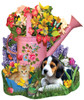 SUNSOUT INC - Spring Watering Can - 1000 pc Special Shape Jigsaw Puzzle by Artist: Lori Schory - Finished Size 25" x 30" - MPN# 97165