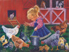 SUNSOUT INC - Little Farm Girl - 500 pc Jigsaw Puzzle by Artist: Tricia Reilly-Matthews - Finished Size 18" x 24" - MPN# 35886