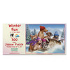 SUNSOUT INC - Winter Fun - 300 pc Jigsaw Puzzle by Artist: Tom wood - Finished Size 18" x 24" - MPN# 28695