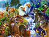 SUNSOUT INC - Forest Neighbors - 1000 pc Jigsaw Puzzle by Artist: Jerry Gadamus - Finished Size 20" x 27" - MPN# 56543