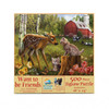 SUNSOUT INC - Want to be Friends - 500 pc Jigsaw Puzzle by Artist: Tom Wood - Finished Size 18" x 24" - MPN# 28618