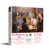 SUNSOUT INC - The Republican Club - 550 pc Jigsaw Puzzle by Artist: Andy Thomas - Finished Size 15" x 24" Americana - MPN# 19381