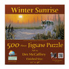 SUNSOUT INC - Winter Sunrise - 500 pc Jigsaw Puzzle by Artist: Des McCaffrey - Finished Size 12" x 36" - MPN# 45335