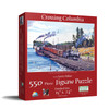SUNSOUT INC - Crossing Columbia - 550 pc Jigsaw Puzzle by Artist: Larry Fisher - Finished Size 15" x 24" - MPN# 49413