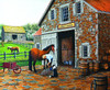 SUNSOUT INC - Coppery and Stables - 1000 pc Jigsaw Puzzle by Artist: Don Engler - Finished Size 23" x 28" - MPN# 60319